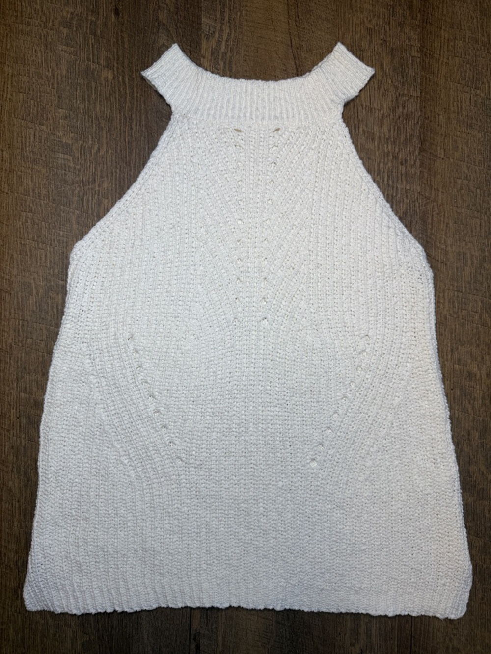Roan+Ryan Women’s Cream Knit Mock Neck Tank Sweater Size X-Small